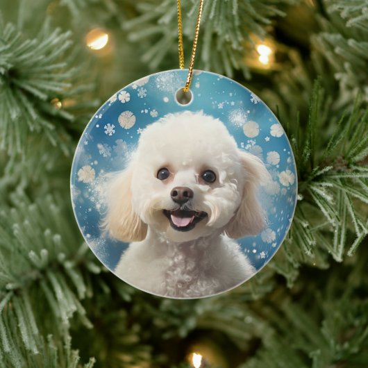 Décoration de Noël de caniche, Cadeau pour Amoureu (Arbre)