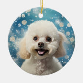 Décoration de Noël de caniche, Cadeau pour Amoureu (Devant)