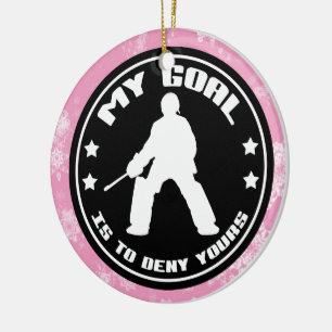 Décoration de Noël d'hockey de champ, gardien de