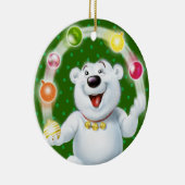 Décoration de Noël jonglant avec l'ours polaire. (Droite)