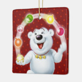 Décoration de Noël jonglant l'ours blanc (Gauche)