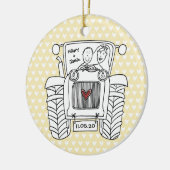 Décoration de Noël Mariage de tracteur personnalis (Gauche)
