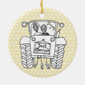 Décoration de Noël Mariage de tracteur personnalis (Dos)