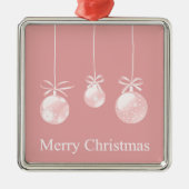 Décoration de Noël rose (Devant)