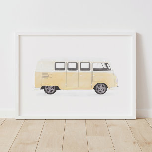 Décoration de nurserie avec une camionnette rétro