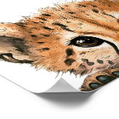 Décoration de nurserie bébé guépard à l'aquarelle  (Coin)