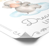 Décoration de nurserie éléphant bébé & ballons rêv (Coin)