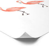 Décoration de nurserie tropicale Flamant Rose (Coin)