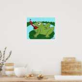 Décoration de nursery, Grenouille attrapant une mo (Cuisine)