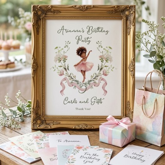 Décoration de table d'anniversaire de ballerine à