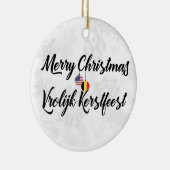 Décoration de vacances Bilingue Belge-Américaine (Droite)