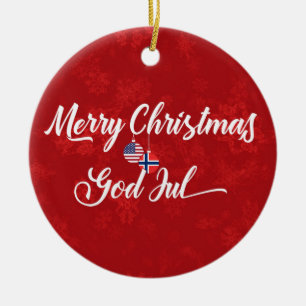 Décoration de vacances bilingue norvégienne