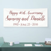 Décoration des bannières du 40e anniversaire (Salon professionnel)