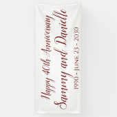 Décoration des bannières du 40e anniversaire (Vertical)