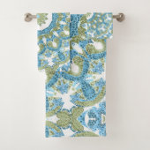 décoration d'ornement bleu vert blanc (En situation)