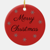 Décoration d'ornement de Noël de pain d'épice (Dos)