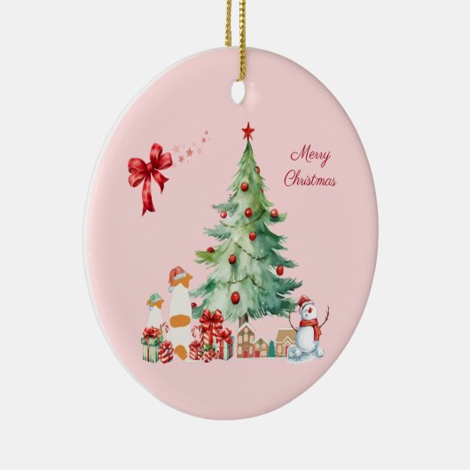 DÉCORATION EN CÉRAMIQUE かわいいジャックラッセルテリアのクリスマス♡ (Droite)