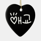 Décoration En Céramique 애 coréen 교 Aegyo | Hangul (Droite)