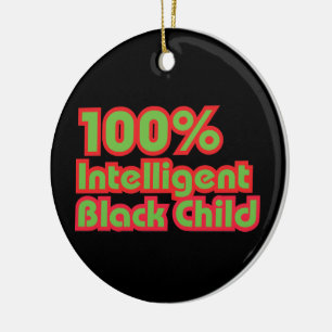 Décoration En Céramique 100% Enfant noir intelligent