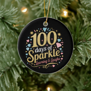 Décoration En Céramique 100 Jours d'apprentissage et de rire