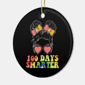 Décoration En Céramique 100 Jours Filles intelligentes Messy Bun School Ti (Gauche)