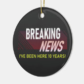 Décoration En Céramique 10 ans de travail 10e cadeau d'employé (Gauche)