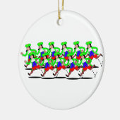 Décoration En Céramique 11 seigneurs Leaping (Gauche)