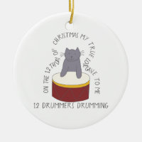 12 jours de Catmas 12 batteurs battant du tambour