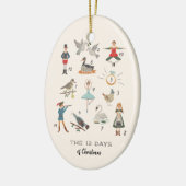 Décoration En Céramique 12 Jours de Noël (Gauche)