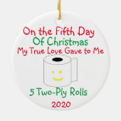 Décoration En Céramique 12 jours de Noël (Dos)