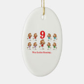 Décoration En Céramique 12 jours neuf femmes dansent (Droite)