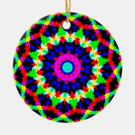Décoration En Céramique 12 - mandala pointu (Devant)