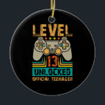 Décoration En Céramique 13th Birthday Gift Boys Level 13 Unlocked Official<br><div class="desc">13th Birthday video gaming present,  funny for toddler youth boys & girls that are pc console game play lovers. Best gift idea for 13 year old's who love online computer themed nerd stuff and decoration. Officially happy thirteenth birthday geek player!</div>