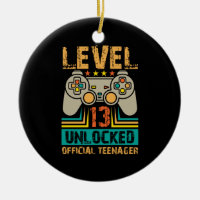 13th Birthday Gift Boys Level 13 Unlocked Official