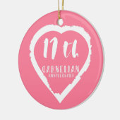 Décoration En Céramique 17e anniversaire Mariage carnélien traditionnel (Gauche)