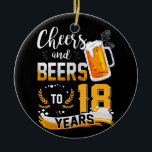 Décoration En Céramique 18th Birthday Party Cheers And Beers To 18 Years<br><div class="desc">Awesome tee Ideas People who born in 2004 Retro Vintage Classic Old School 18th Awesome tee Ideas for Men Women. 18 years old awesome vintage birthday. Complete happy birthday decorations .Your birthday party will be funny, awesome, epic & legendary. This funny drinking shirt makes a great tee for a sassy...</div>
