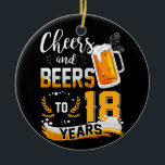 Décoration En Céramique 18th Birthday Party Cheers And Beers To 18 Years<br><div class="desc">Awesome tee Ideas People who born in 2004 Retro Vintage Classic Old School 18th Awesome tee Ideas for Men Women. 18 years old awesome vintage birthday. Complete happy birthday decorations .Your birthday party will be funny, awesome, epic & legendary. This funny drinking shirt makes a great tee for a sassy...</div>