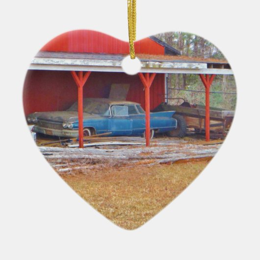 Décoration En Céramique 1960 BLUE SADAND DEVILLE Antique voiture (Devant)