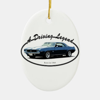 DÉCORATION EN CÉRAMIQUE 1969 BLEU DE CAMARO YENKO