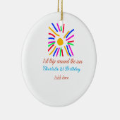 Décoration En Céramique 1er Anniversaire soleil voyage ajouter nom soleil  (Droite)