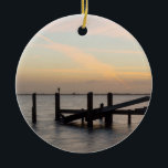 Décoration En Céramique 1er coucher de soleil 2017 Cocoa Beach<br><div class="desc">Une longue capture d'exposition du premier coucher du soleil de 2017 prise de Constitution Bicentennial Park à Cocoa Beach en Floride. Vous recherchez plus d'impressions ou de produits ? N'hésitez pas à visiter mon magasin : http://www.zazzle.com/timelessmomentsphtgy Cette photo a été prise par Jennifer White with Timeless Moments Photography. Toutes les...</div>