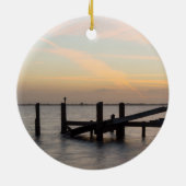 Décoration En Céramique 1er coucher de soleil 2017 Cocoa Beach (Dos)