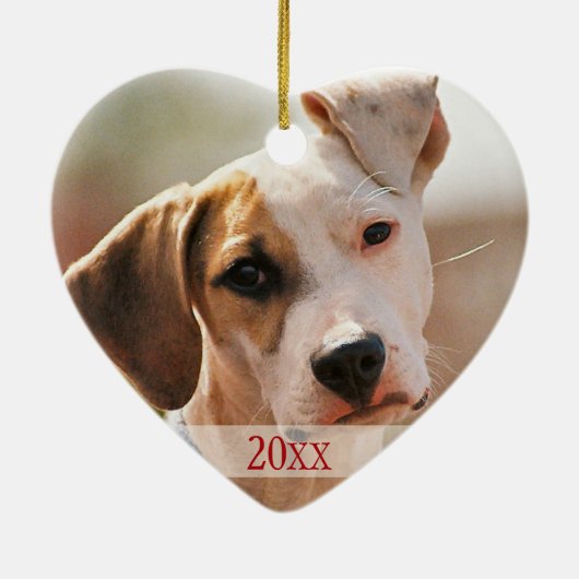 Décoration En Céramique 1er Noël de l'animal (Dos)