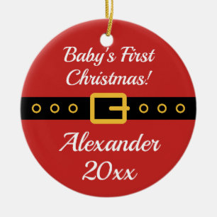 Décoration En Céramique 1er Noël du Père Noël