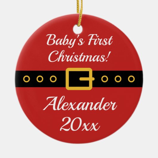 Décoration En Céramique 1er Noël du Père Noël (Devant)