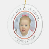 Décoration En Céramique 1er Noël en grand-mère moderne deux photos (Gauche)