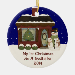 Décoration En Céramique 2014 mon ęr Noël en tant que parrain