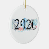 Décoration En Céramique 2020 Covid Quarantine Commemorative Noël (Droite)