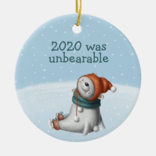 Décoration En Céramique 2020 était un ours polaire mignon insupportable