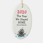 Décoration En Céramique 2020 Funny Pandemic Noël Ornament (Droite)